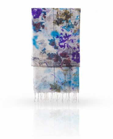 Палантин Женский S-MYSTIC.CAGE/WHITE.PURP